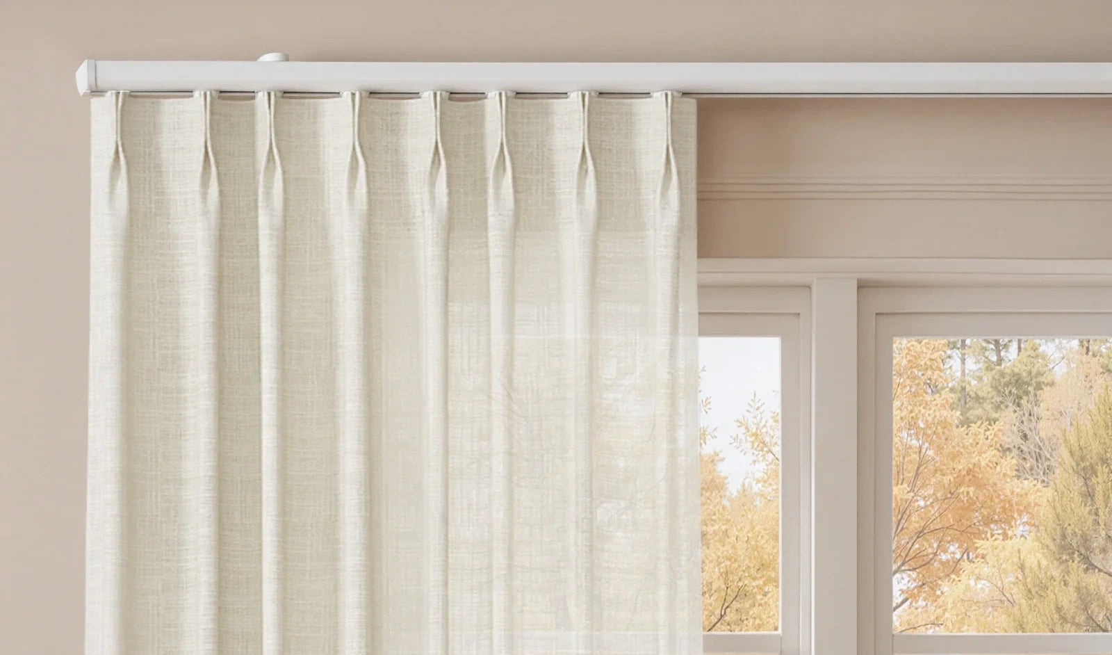 Leo Single Wall & Ceiling Curtain Track- -TWOPAGES