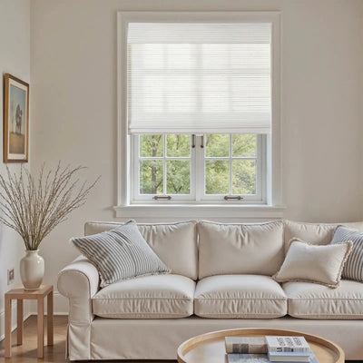 Natural Paper Bamboo Woven Shade - White -TWOPAGES CURTAINS