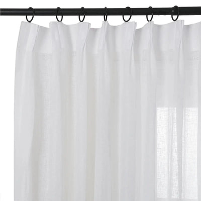 Joy 100% Linen Sheer Curtain Pleated TWOPAGES