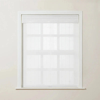 Sybil Bamboo Roman Shade - White TWOPAGES CURTAINS