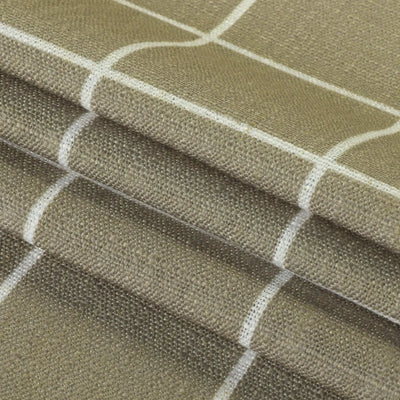 Stefana Silber Print Linen Blend Curtain Drapery Pleated -TWOPAGES
