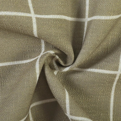 Stefana Silber Print Linen Blend Curtain Drapery Pleated -TWOPAGES