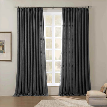 Tino Heavyweight Chenille Drapery Pleated TWOPAGES