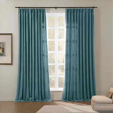 Tino Heavyweight Chenille Drapery Pleated TWOPAGES