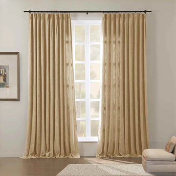 Tino Heavyweight Chenille Drapery Pleated TWOPAGES