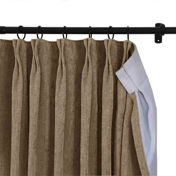 Tino Heavyweight Chenille Drapery Pleated TWOPAGES