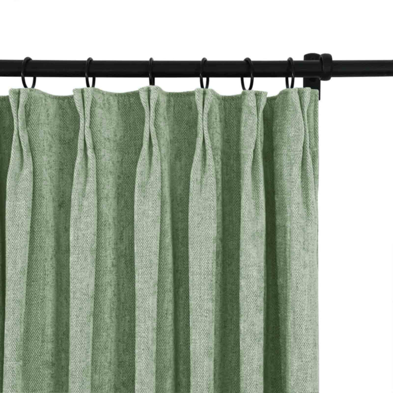 Tino Heavyweight Chenille Drapery Pleated TWOPAGES