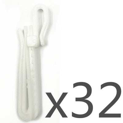 Plastic Adjustable Pin Hooks for Pinch and Triple Pleated Drapery