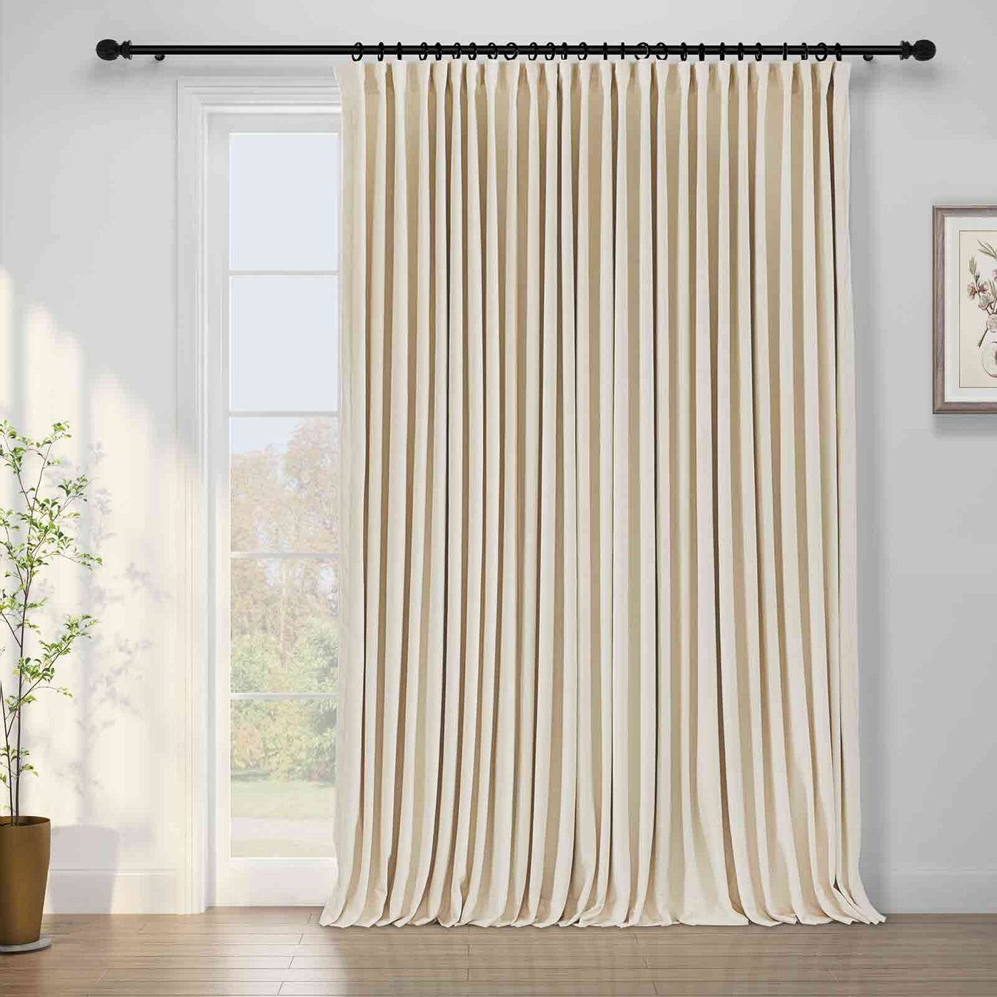 Birkin Velvet Curtain Pleated