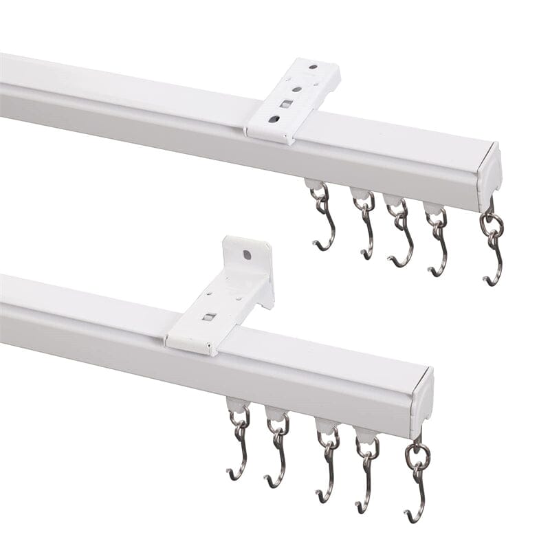 Ceiling or Wall Mounted LORA Track Kit For Drapery Curtain Room Divider