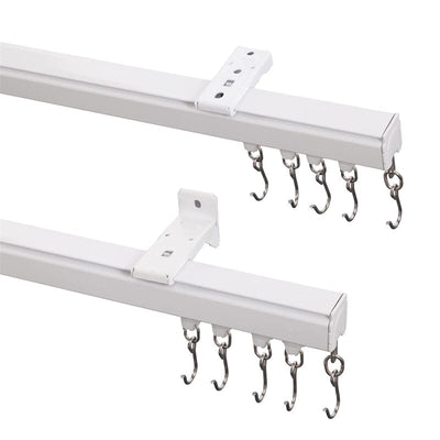 Ceiling or Wall Mounted LORA Track Kit For Drapery Curtain Room Divider