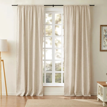 Jawara Luxury Linen Cotton Curtain Soft Top TWOPAGES
