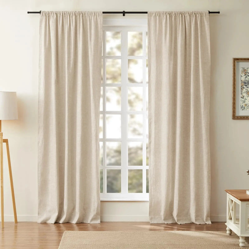 Jawara Luxury Linen Cotton Curtain Soft Top TWOPAGES