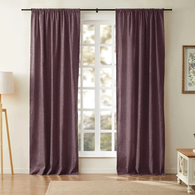Jawara Luxury Linen Cotton Curtain Soft Top TWOPAGES