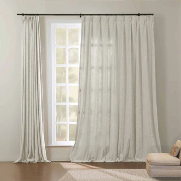 Tino Heavyweight Chenille Drapery Pleated TWOPAGES