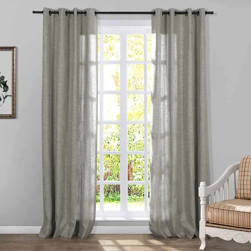 Jawara Luxury Linen Cotton Curtain Grommet TWOPAGES