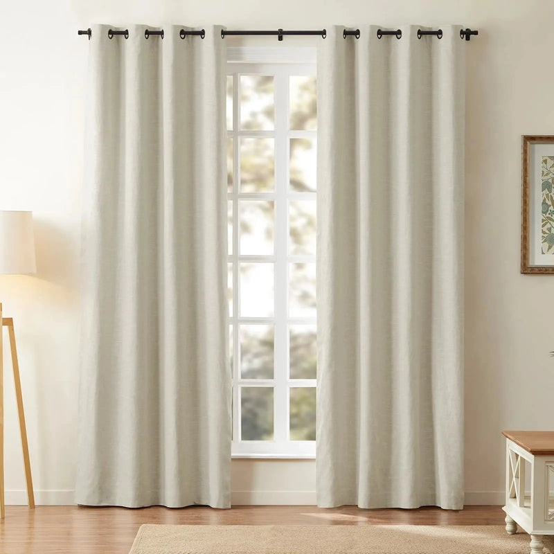 Jawara Luxury Linen Cotton Curtain Grommet TWOPAGES
