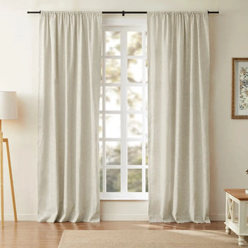 Jawara Luxury Linen Cotton Curtain Soft Top TWOPAGES