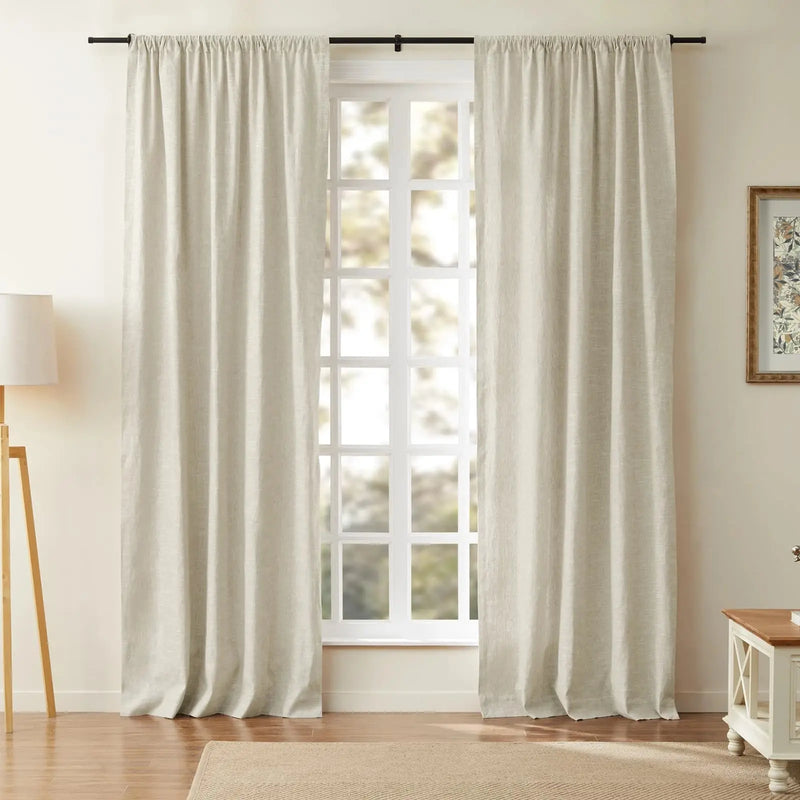 Jawara Luxury Linen Cotton Curtain Soft Top TWOPAGES