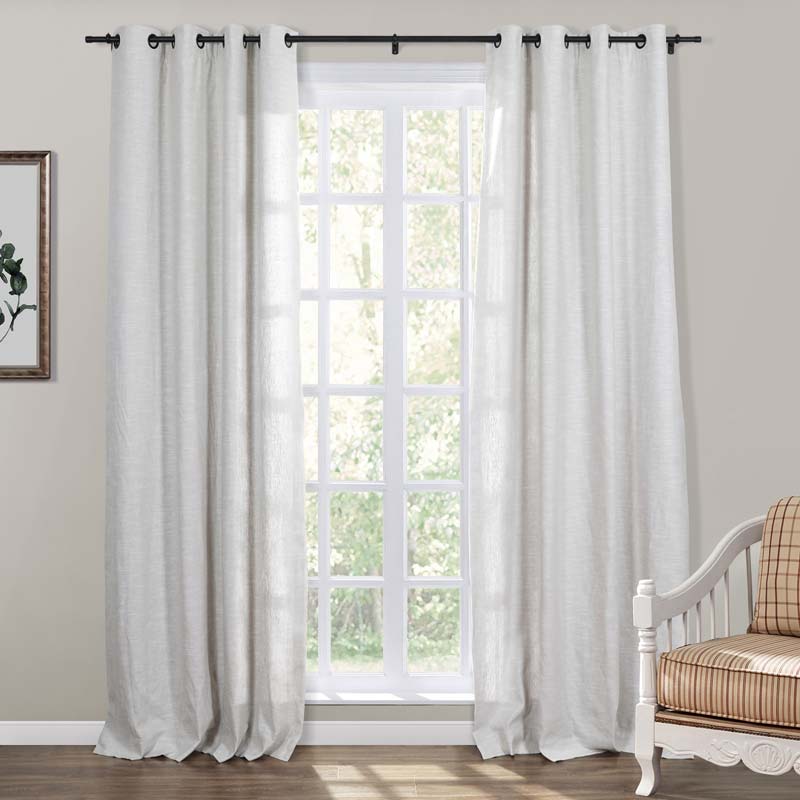 Jawara Luxury Linen Cotton Curtain Grommet