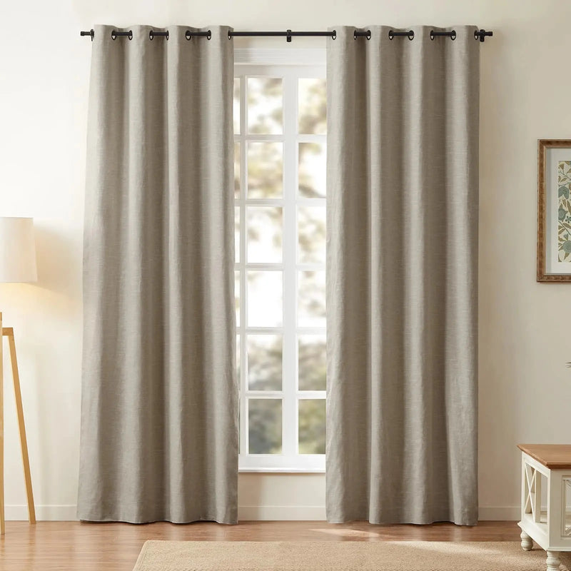Jawara Luxury Linen Cotton Curtain Grommet TWOPAGES