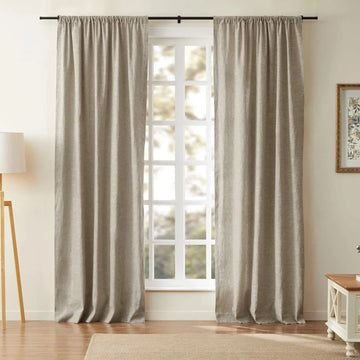 Jawara Luxury Linen Cotton Curtain Soft Top TWOPAGES