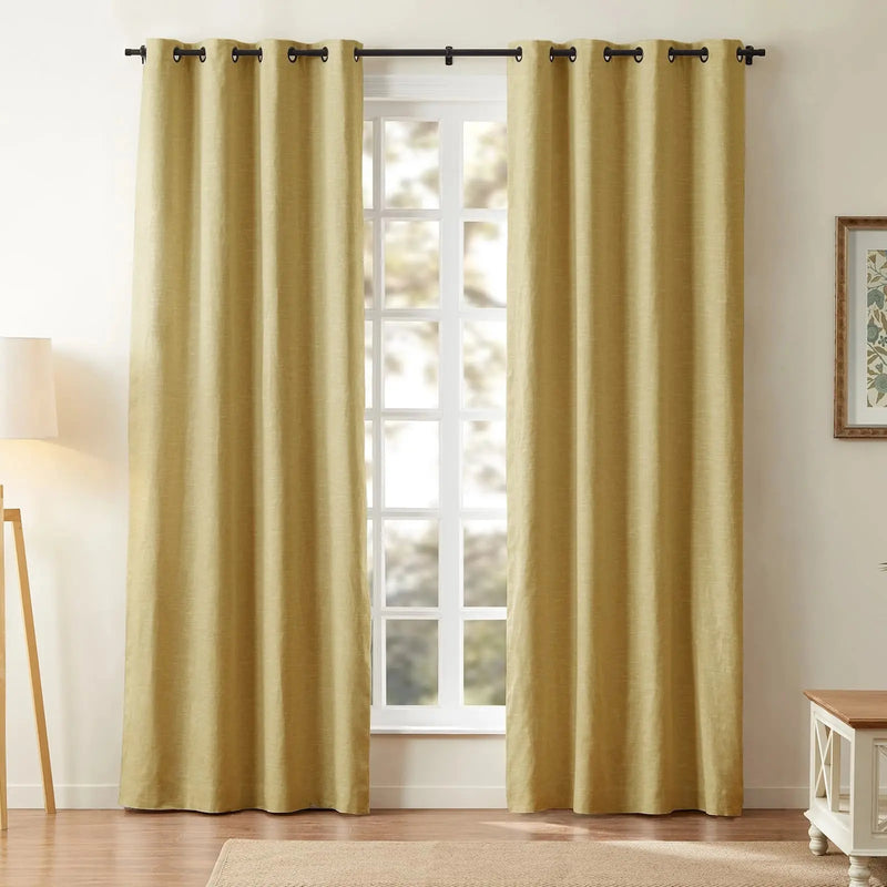 Jawara Luxury Linen Cotton Curtain Grommet TWOPAGES