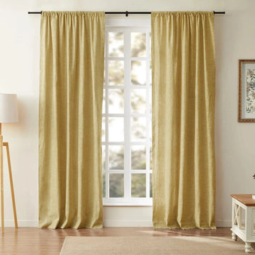 Jawara Luxury Linen Cotton Curtain Soft Top TWOPAGES