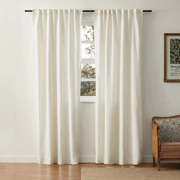 Jawara Luxury Linen Cotton Curtain Soft Top TWOPAGES