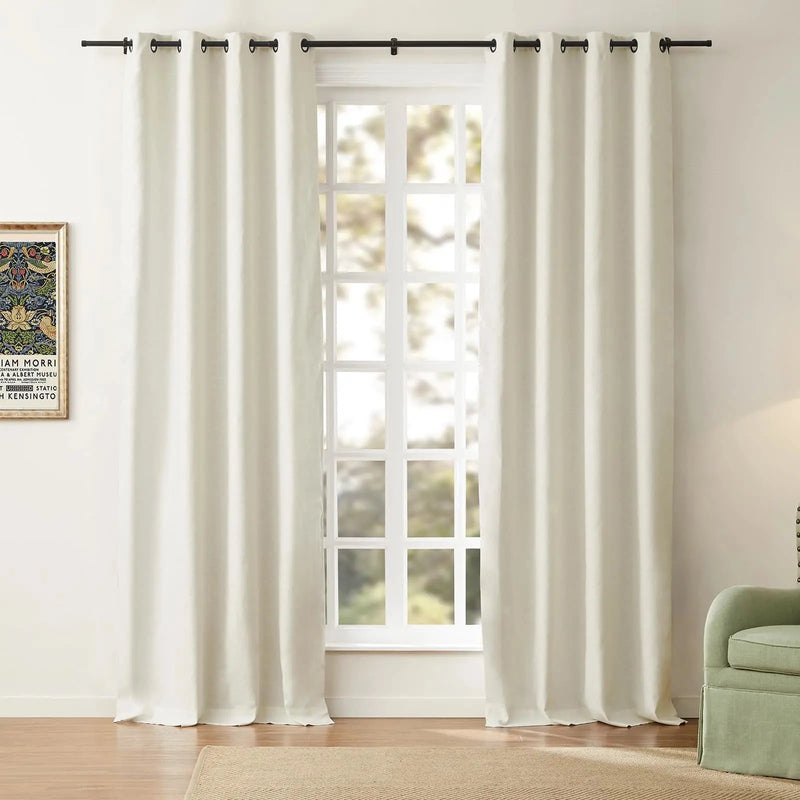 Jawara Luxury Linen Cotton Curtain Grommet TWOPAGES