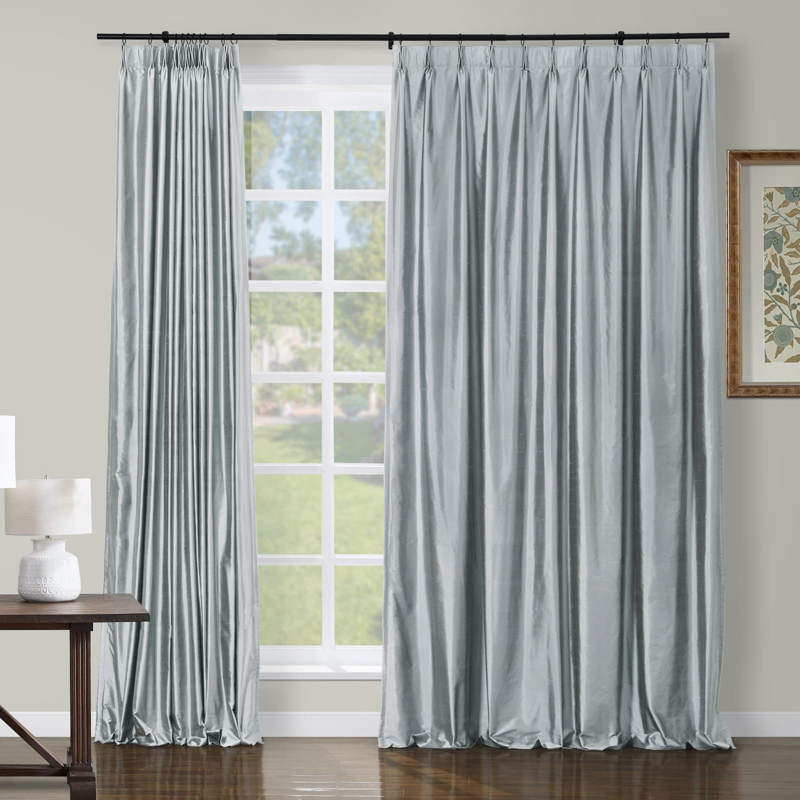 Hand woven silk curtains hotsell