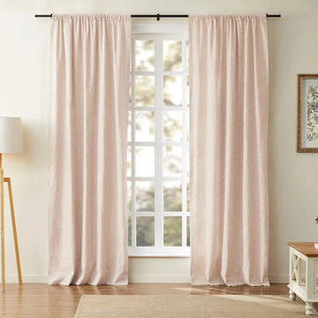 Jawara Luxury Linen Cotton Curtain Soft Top TWOPAGES