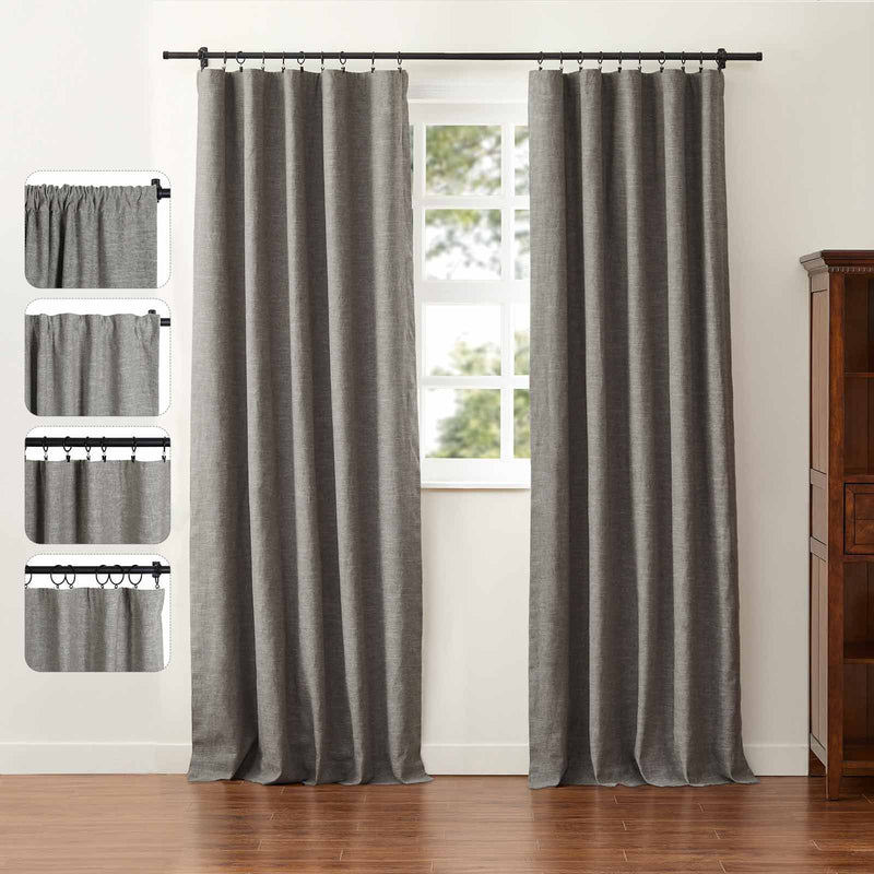 Jawara Luxury Linen Cotton Curtain Soft Top TWOPAGES