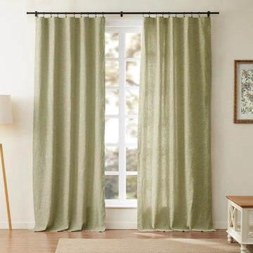 Jawara Luxury Linen Cotton Curtain Soft Top TWOPAGES