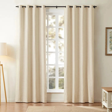 Jawara Luxury Linen Cotton Curtain Grommet TWOPAGES