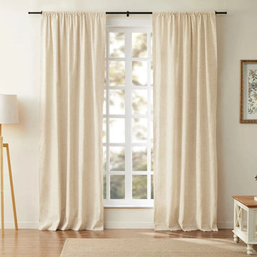 Jawara Luxury Linen Cotton Curtain Soft Top TWOPAGES