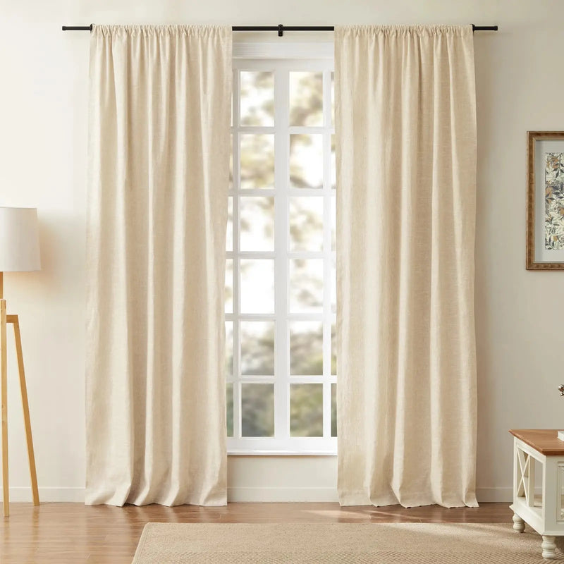 Jawara Luxury Linen Cotton Curtain Soft Top TWOPAGES