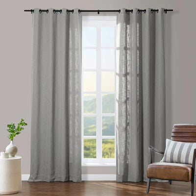 Tia Linen Curtain Drapery Grommet