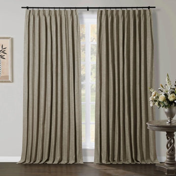 Jawara Luxury Linen Cotton Curtain Pleated- -TWOPAGES