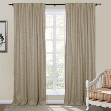 Jawara Luxury Linen Cotton Curtain Soft Top TWOPAGES