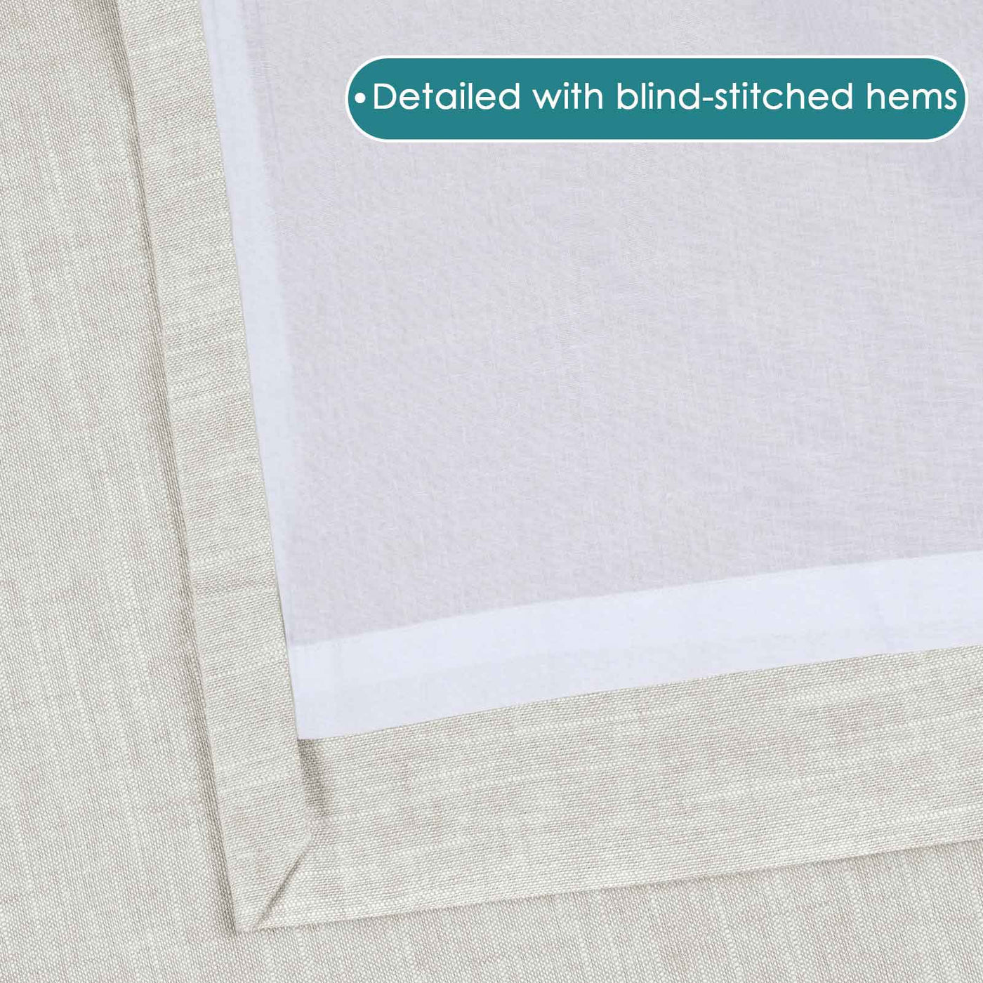 Jawara Luxury Linen Cotton Curtain Pleated