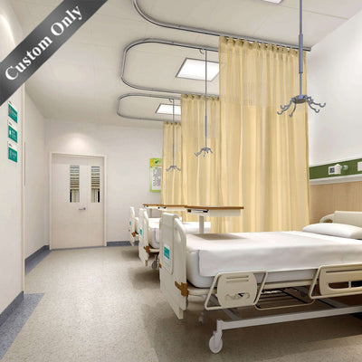 Hospital Clinic SPA Lab Cubicle Curtain Divider Privacy Screen Track Cubicle (Custom Size) TWOPAGES 