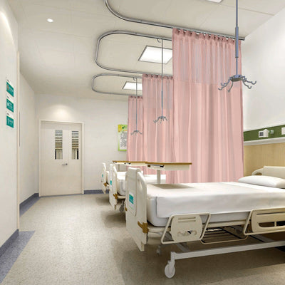 Flat Hook Hospital Clinic SPA Lab Cubicle Curtain Divider Privacy Screen Track Cubicle - TWOPAGES CURTAINS