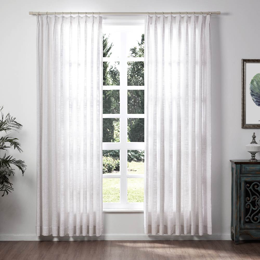 Polyester Linen Curtain Drapery Custom LIZ TWOPAGES 