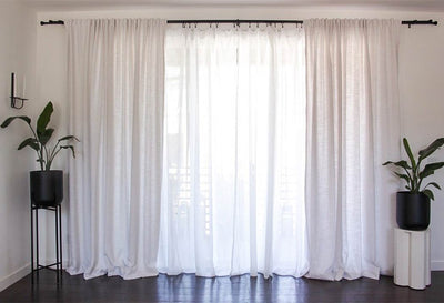 Polyester Linen Curtain Drapery Custom LIZ TWOPAGES 